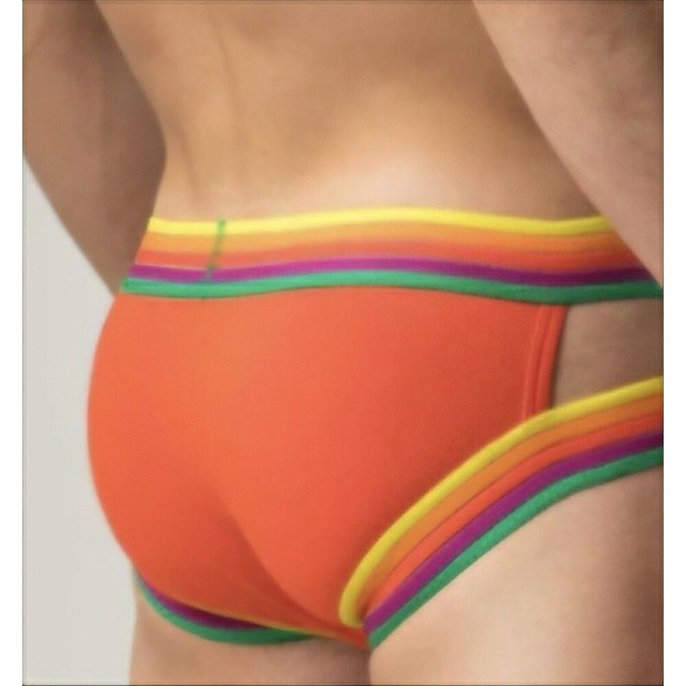 Rounderbum Rainbow Rush Lift Holster Mens Large Briefs Lot of 3 Multicolor - Picture 3 of 12